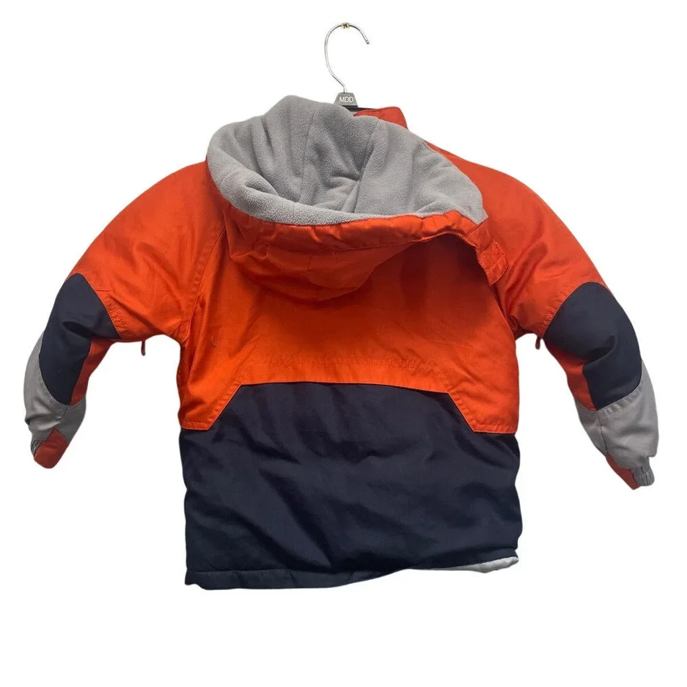 Used Athletic Works Boys 3T Full Zip Hooded Polyester Puffer Jacket